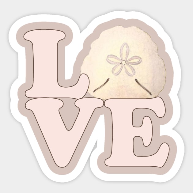 Lispe LOVE with Sand Dollar Sticker by Lispe